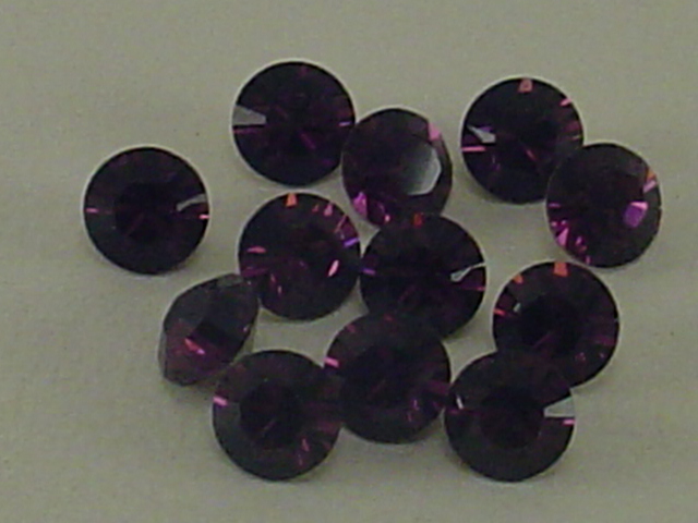 pp24 (3.0-3.2mm) 1 Gross AMETHYST POINTED BACK European Rhinestones